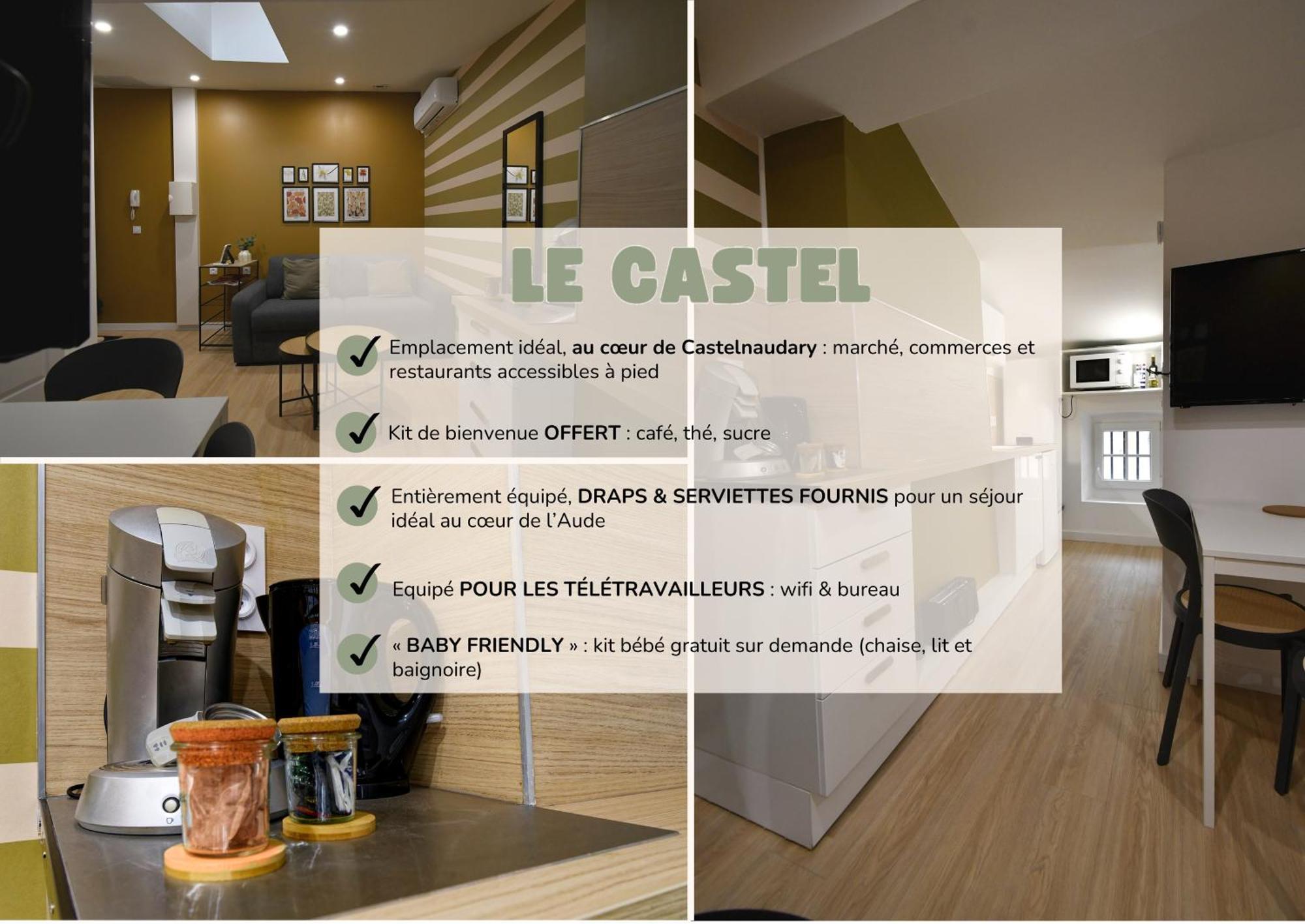 Апартаменты Le Castel Кастельнодари Экстерьер фото